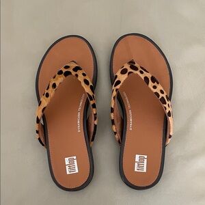 Fitflop Leopard Print Sandals